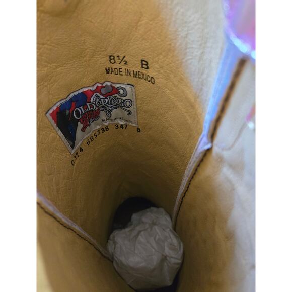 Old Gringo Yippee Ki Yay Peyton Pink Gold Tall Boots Size 8.5 - Picture 14 of 15